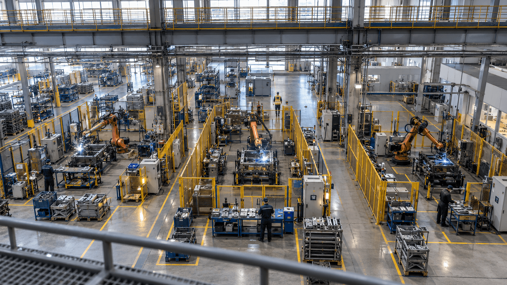 Plant floor overview for multi-line visibility